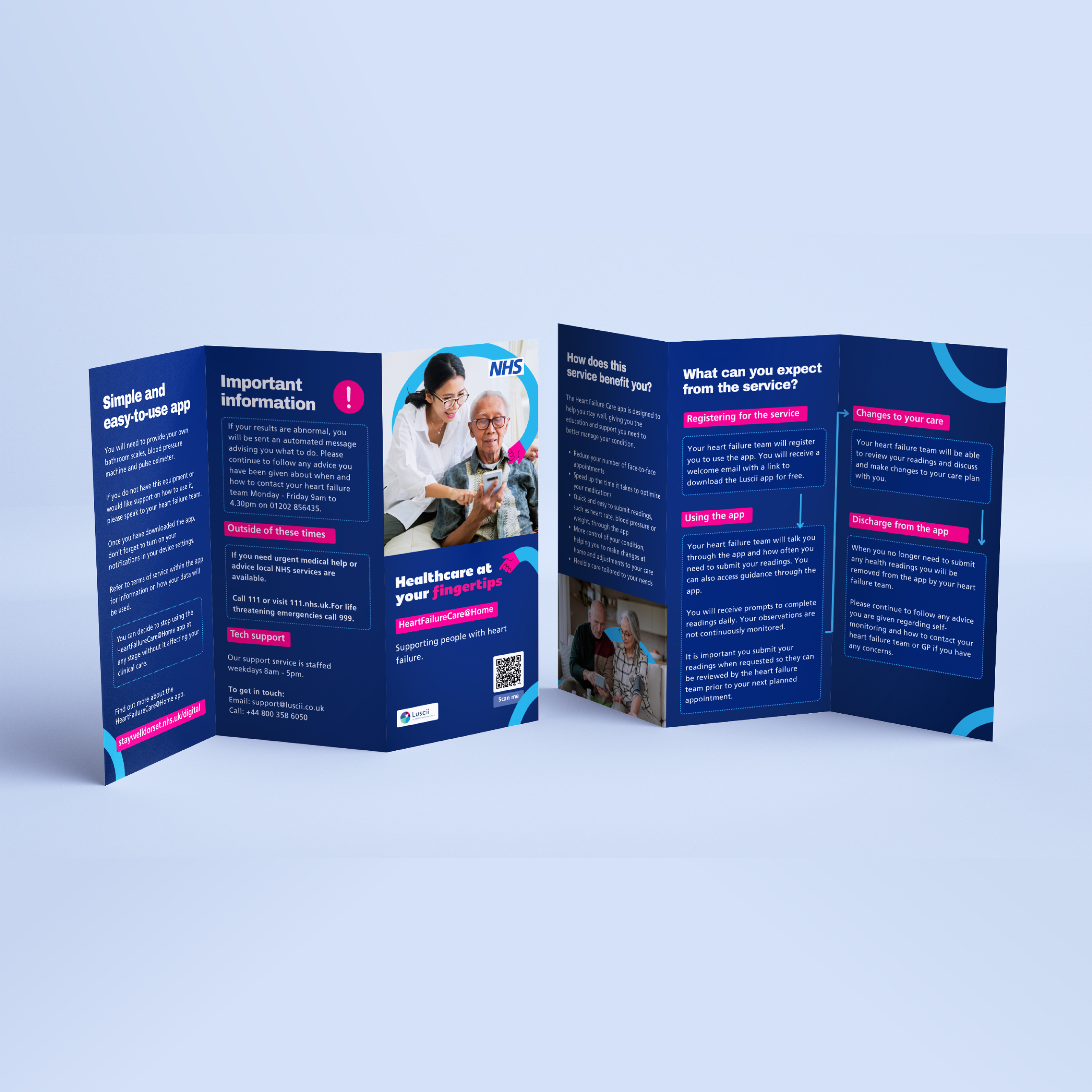 Trifold leaflet A visual of a trifold leaflet template.